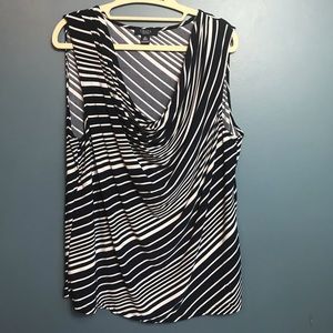 Chaps Sleeveless Top Polyester 2X